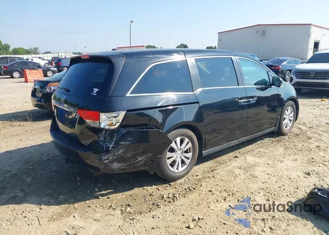 2014 Honda Odyssey Ex-L from USA, damaged, VIN 5FNRL5H66EB001960